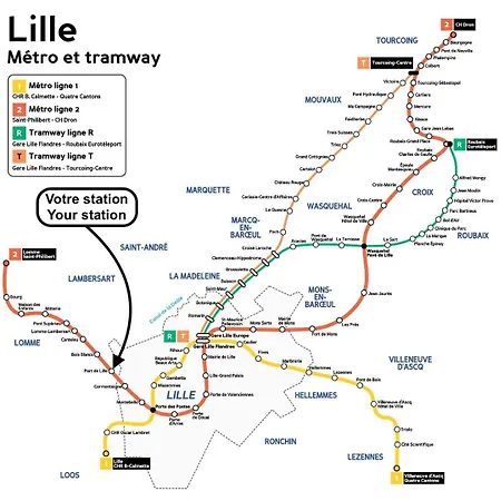 Quiet One-bedroom Flat Close To The Metro 아파트 릴